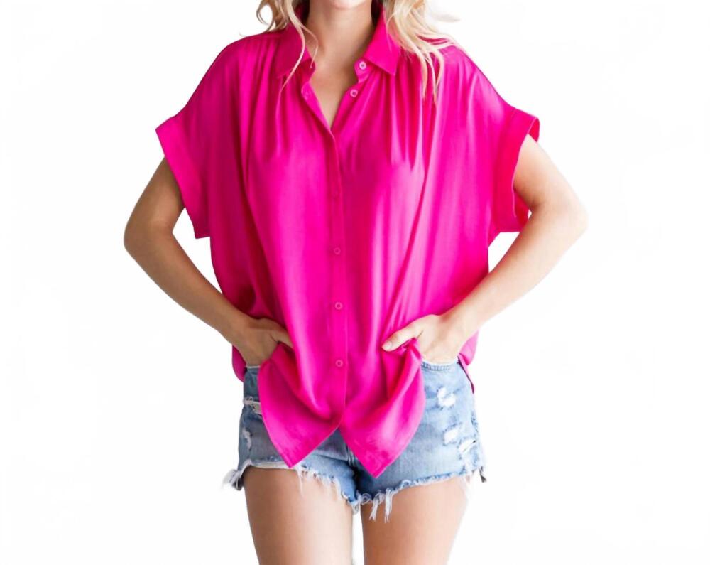 NEW JODIFL watermelon sugar blouse in hot pink